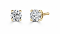 LAST NIGHT I DREAMT DAZZLE COLLECTION YELLOW GOLD AND DIAMOND STUDS