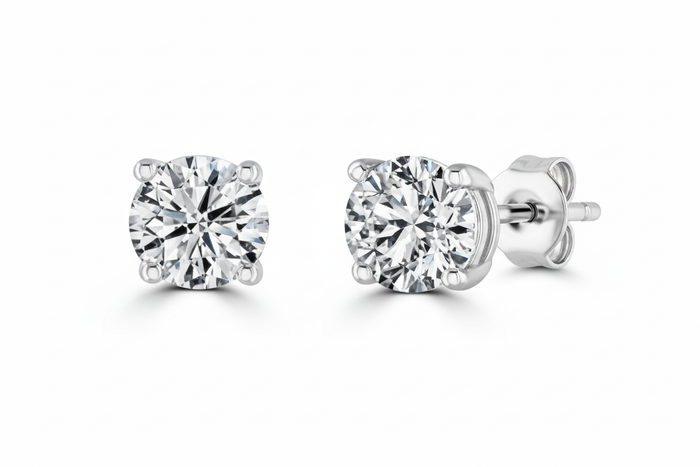 LAST NIGHT I DREAMT DAZZLE COLLECTION WHITE GOLD AND DIAMOND STUDS