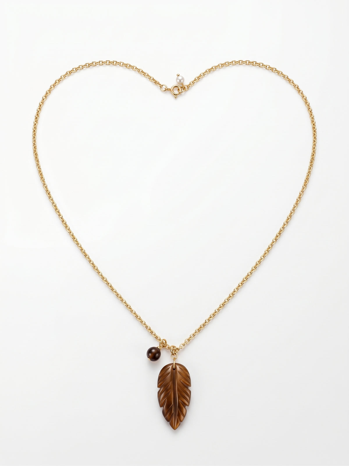 TALIS CHAINS LEAF PENDANT NECKLACE