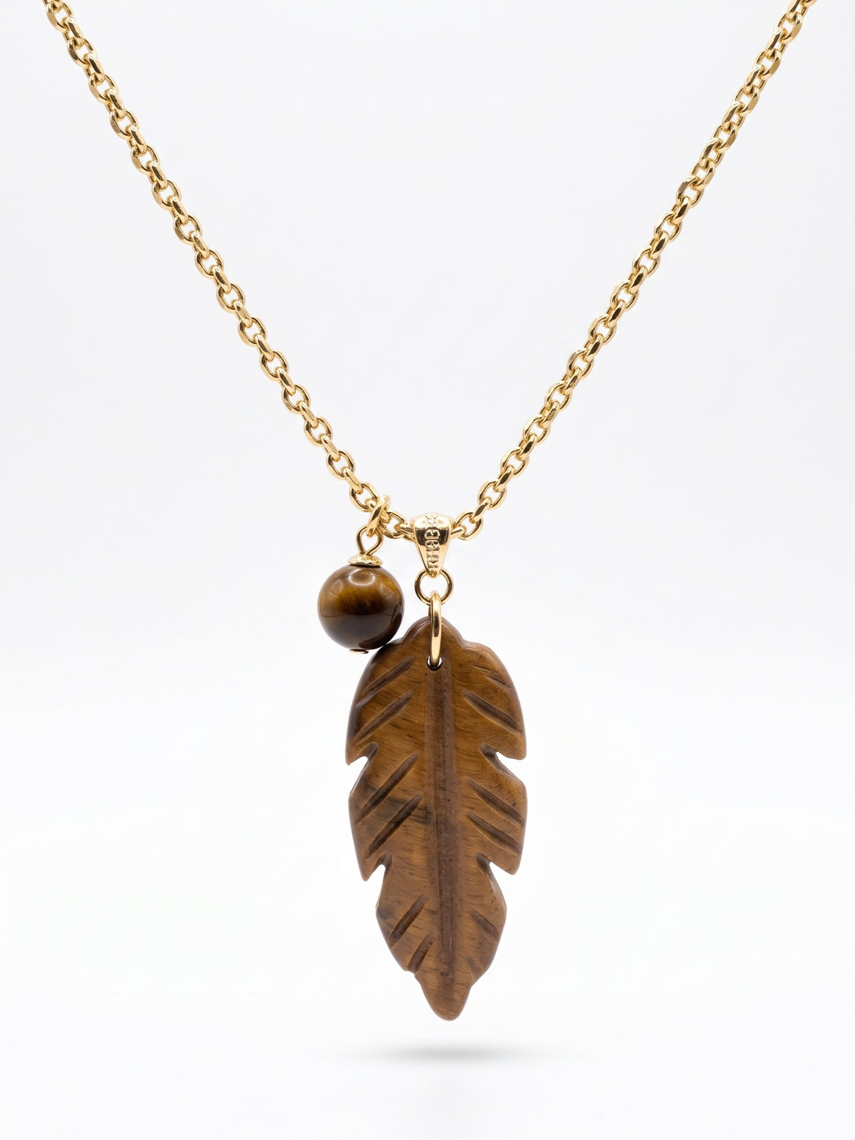 TALIS CHAINS LEAF PENDANT NECKLACE