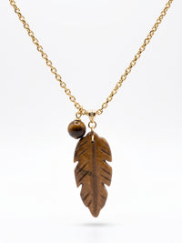 TALIS CHAINS LEAF PENDANT NECKLACE