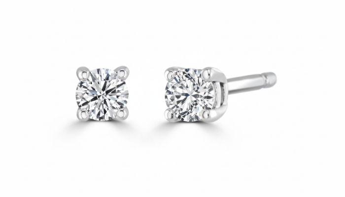 LAST NIGHT I DREAMT DAZZLE COLLECTION WHITE GOLD AND DIAMOND STUDS