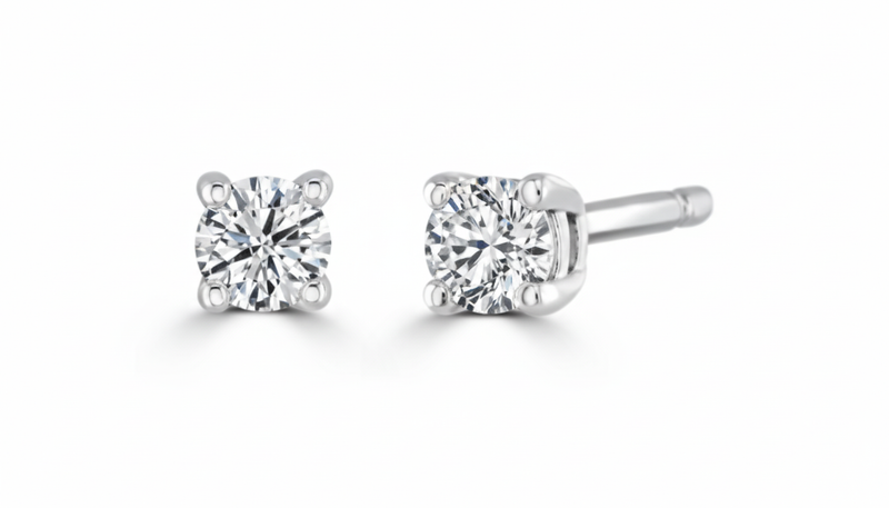 LAST NIGHT I DREAMT DAZZLE COLLECTION WHITE GOLD AND DIAMOND STUDS