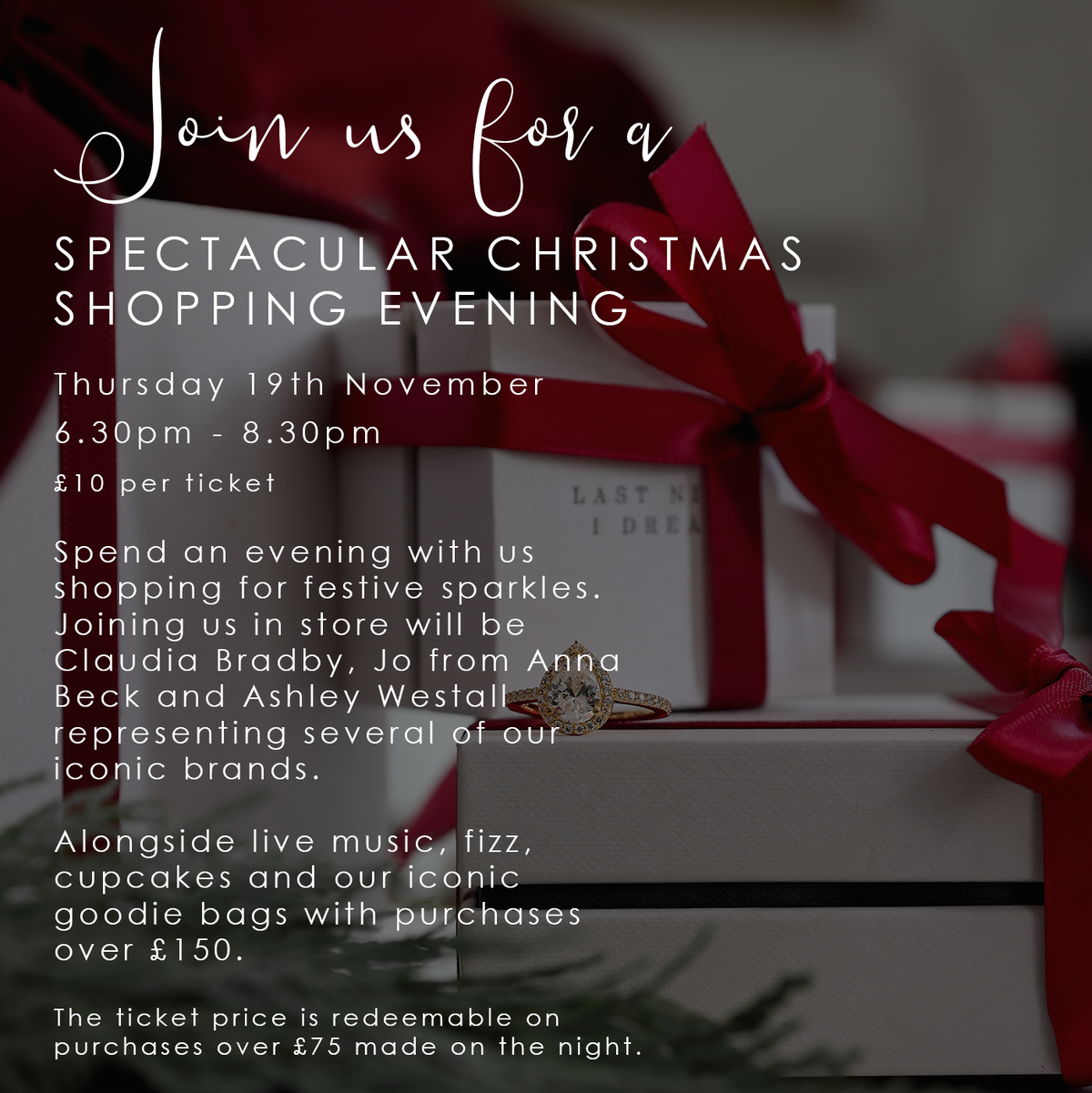 LAST NIGHT I DREAMT CHRISTMAS SHOPPING EVENING