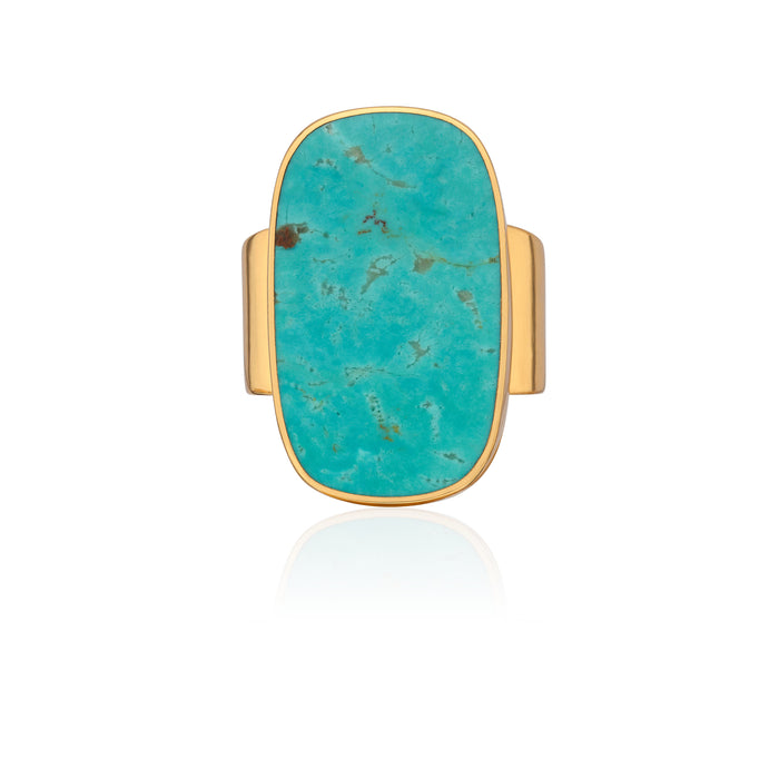 ANNA BECK TURQUOISE OVAL RING