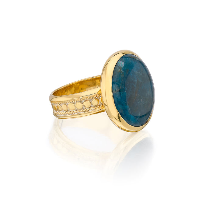 ANNA BECK APATITE COCKTAIL RING