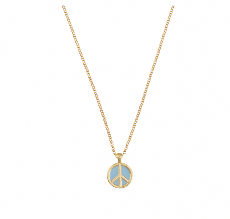 TALIS CHAINS PEACE PENDANT NECKLACE