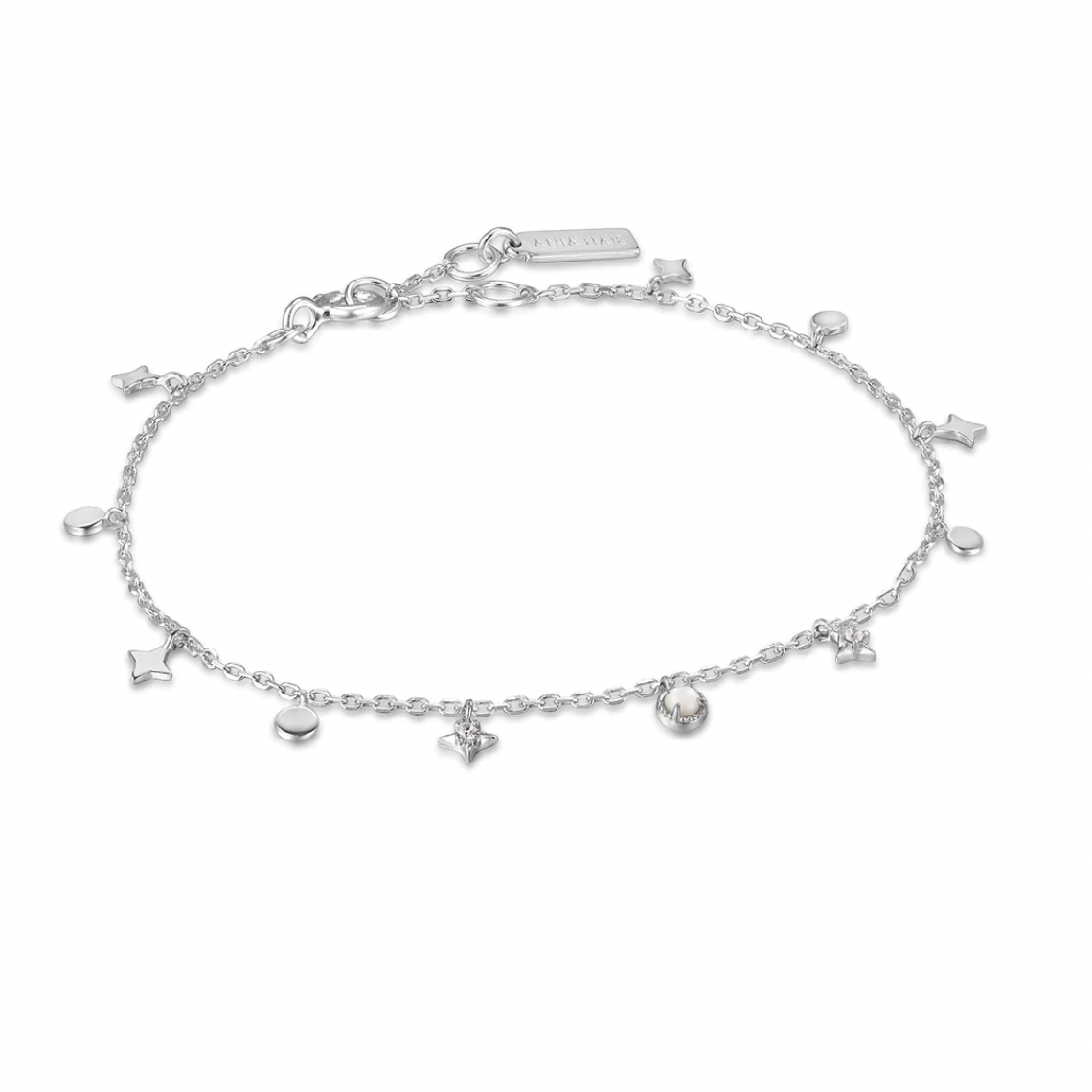 ANIA HAIE STAR MOTHER OF PEARL DROP ANKLET