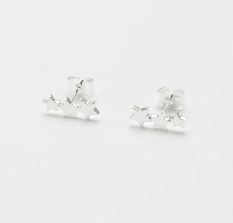 ESTELLA BARTLETT TRIO STAR STUD EARRINGS