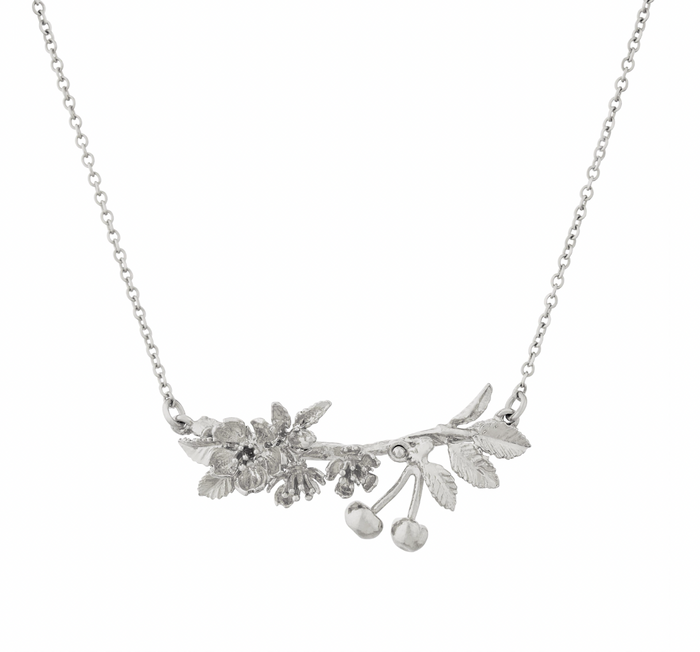 ALEX MONROE CHERRY BLOSSOM BRANCH NECKLACE