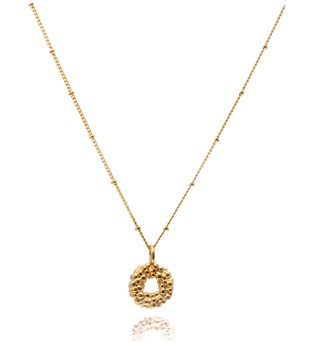 DAINTY LONDON SOLID GOLD BARNACLE NECKLACE