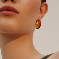 SHYLA LONDON ETTIENNE RIDGED EARRINGS