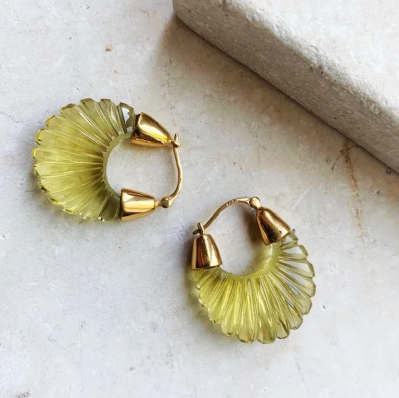 SHYLA LONDON ETTIENNE RIDGED EARRINGS