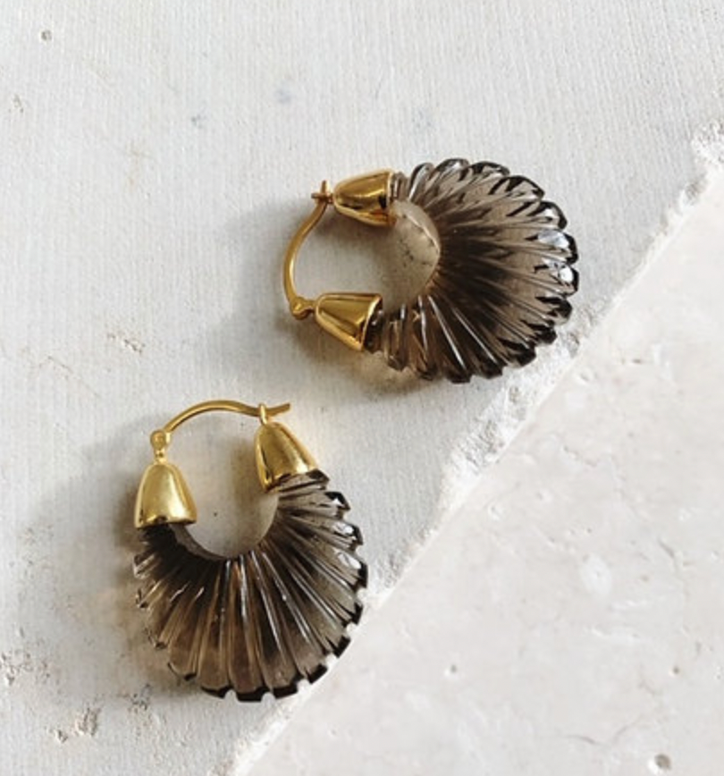 SHYLA LONDON ETTIENNE RIDGED EARRINGS