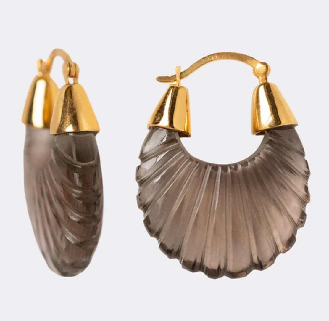 SHYLA LONDON ETTIENNE RIDGED EARRINGS