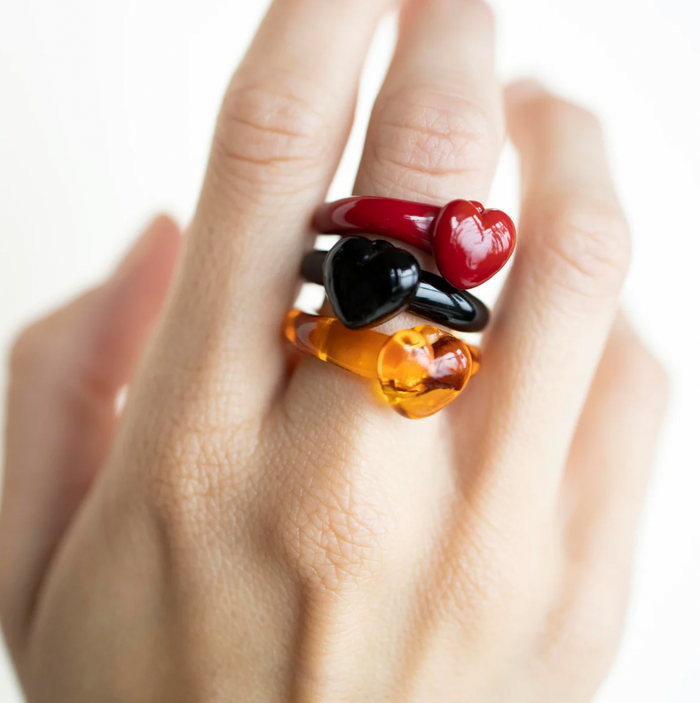 SANDRALEXANDRA AMBER LOVE RING