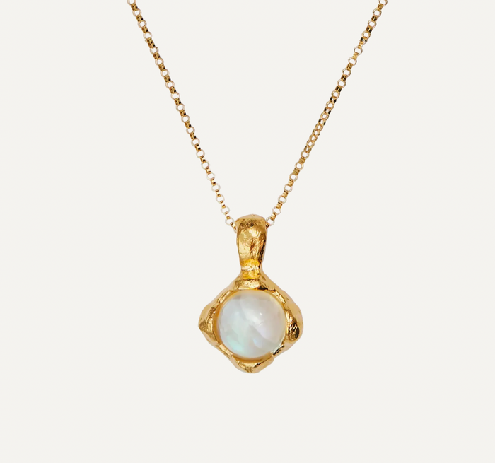 ALIGHIERI THE LUNAR FRAGMENT MOONSTONE NECKLACE