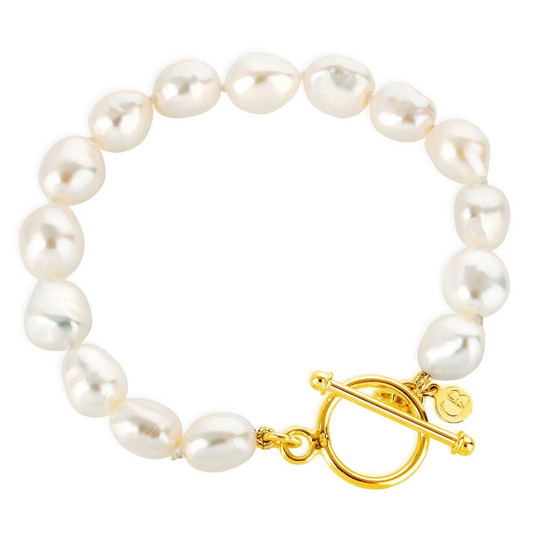 CLAUDIA BRADBY BAROQUE HAND KNOTTED PEARL BRACELET