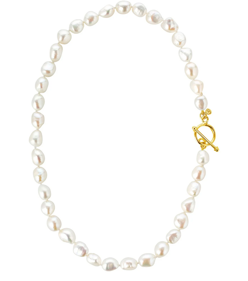 CLAUDIA BRADBY BAROQUE HAND KNOTTED PEARL NECKLACE