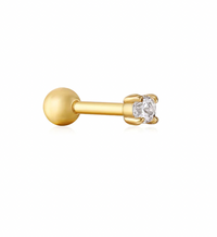 ANIA HAIE SPARKLE BARBELL SINGLE EARRING