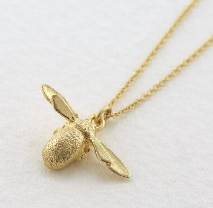 ALEX MONROE 18CT INBETWEENY BEE NECKLACE MADE TO ORDER