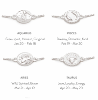 RACHEL JACKSON ZODIAC MINI ART COIN SILVER BRACELET