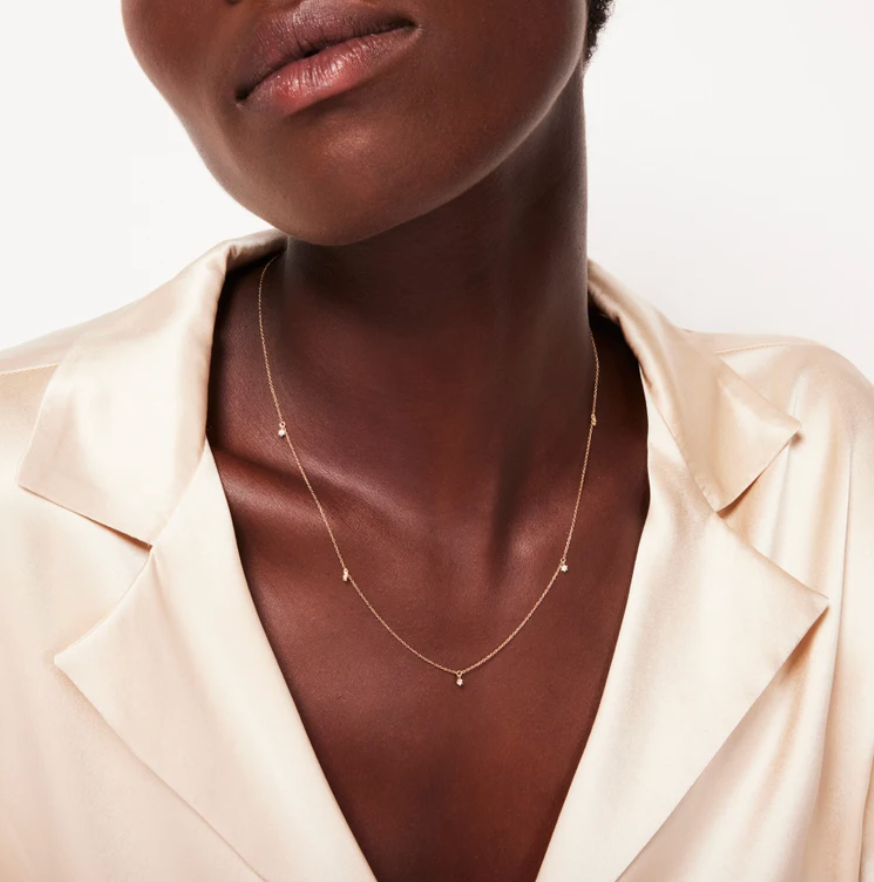 Icon Diamond Pendant Necklace in Rose Gold | Astley Clarke