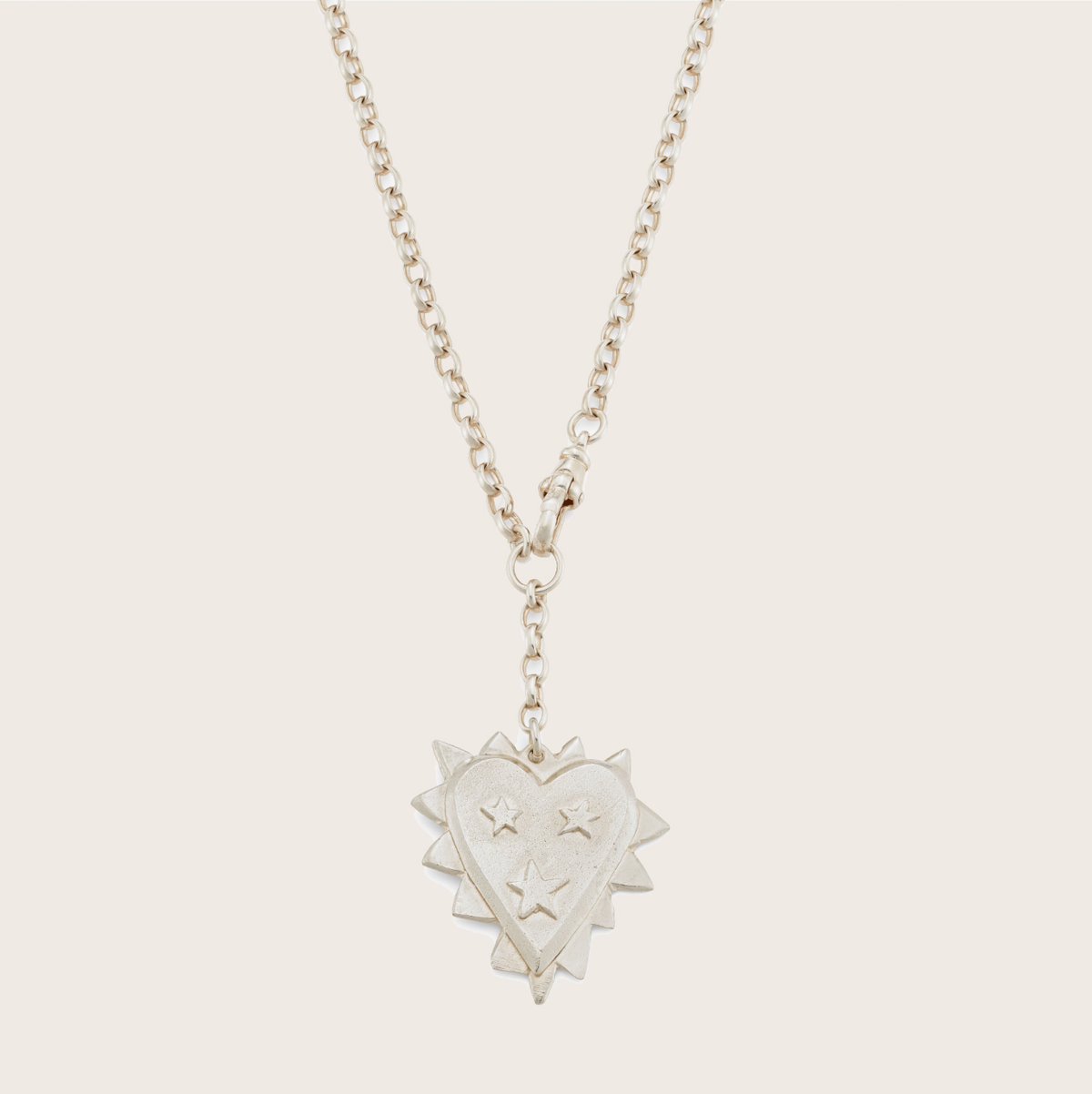 HARRY ROCKS JAGGED HEART NECKLACE