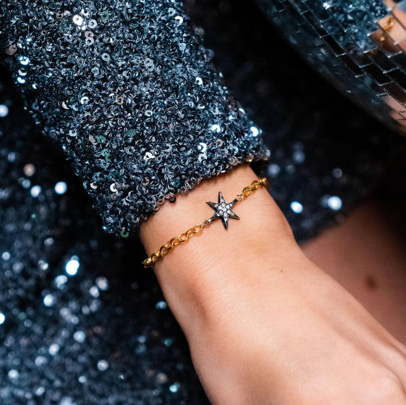 KIRSTIE LE MARQUE DIAMOND COSMIC STAR BRACELET