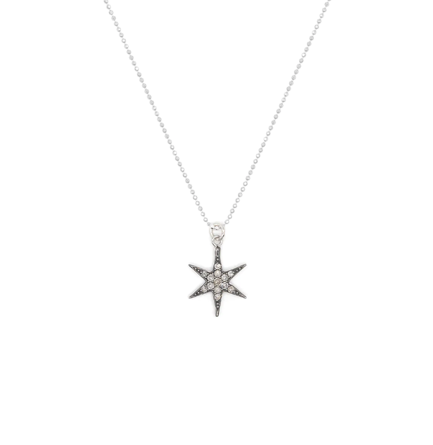 KIRSTIE LE MARQUE DIAMOND COSMIC STAR NECKLACE