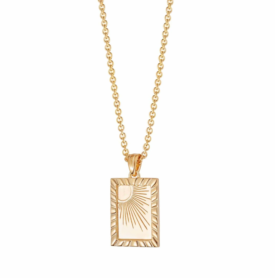 DAISY LONDON RISING SUN FRAME NECKLACE