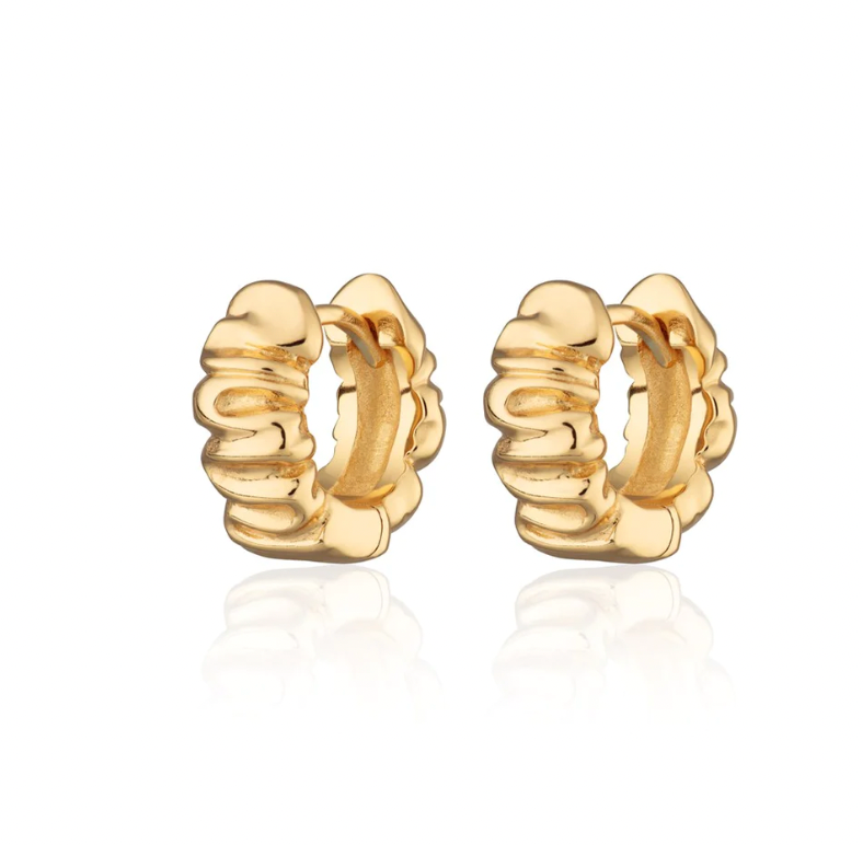 SCREAM PRETTY SCRUNCHIE HUGGIE EARRINGS