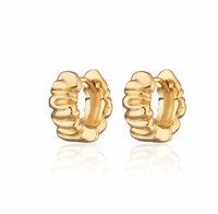 SCREAM PRETTY SCRUNCHIE HUGGIE EARRINGS