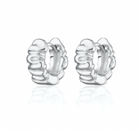 SCREAM PRETTY SCRUNCHIE HUGGIE EARRINGS