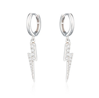 SCREAM PRETTY LIGHTNING HOOP EARRINGS