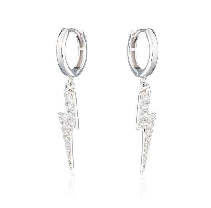 SCREAM PRETTY LIGHTNING HOOP EARRINGS