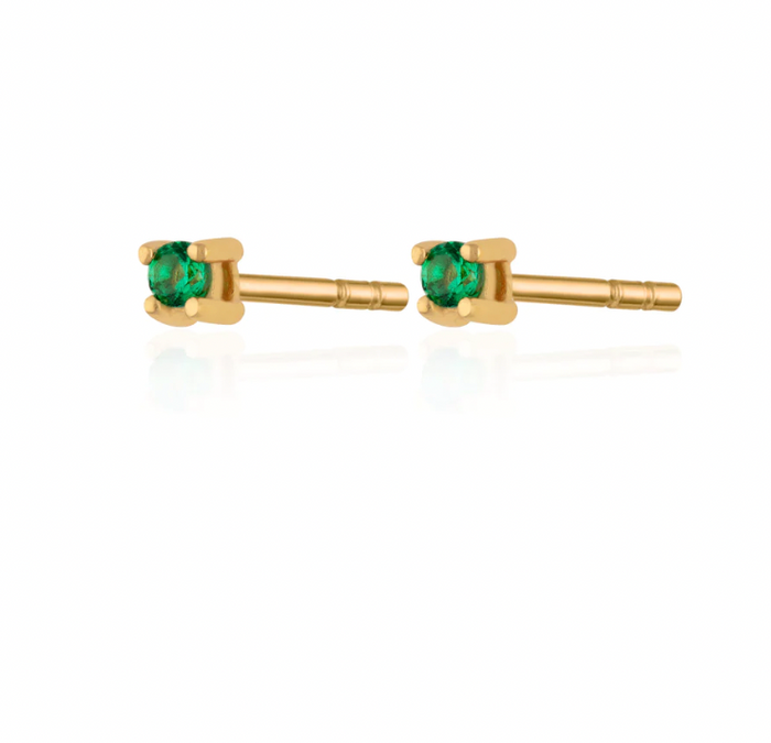 SCREAM PRETTY TEENY TINY GREEN STUD EARRINGS