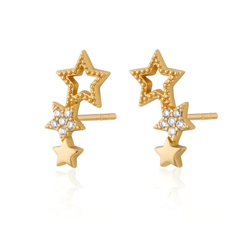 SCREAM PRETTY STAR CLIMBER STUD EARRINGS