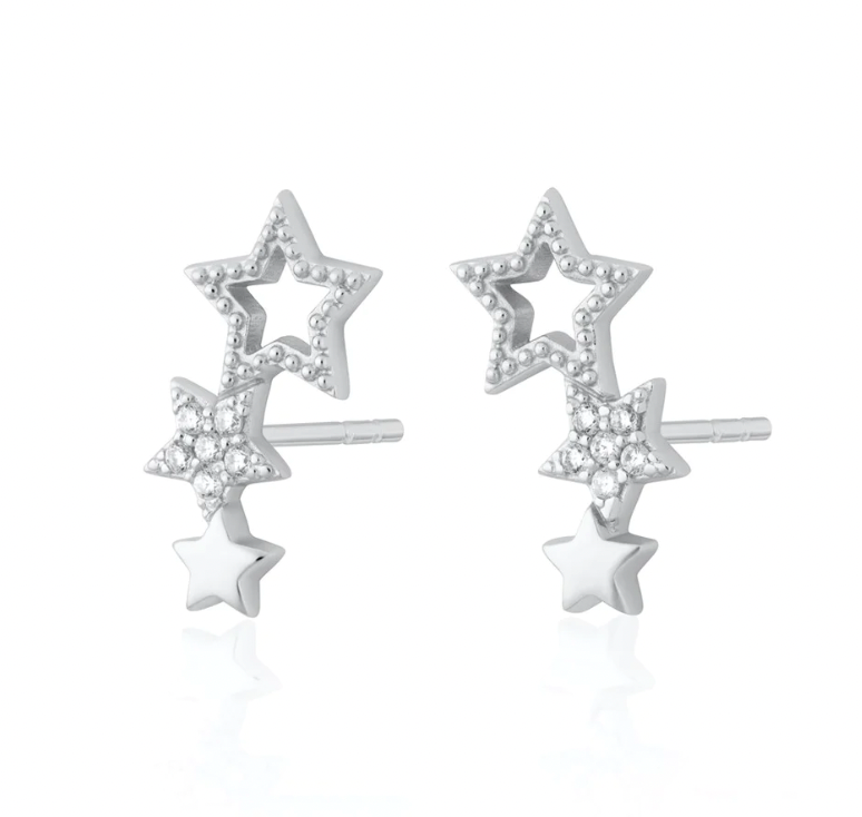 SCREAM PRETTY STAR CLIMBER STUD EARRINGS