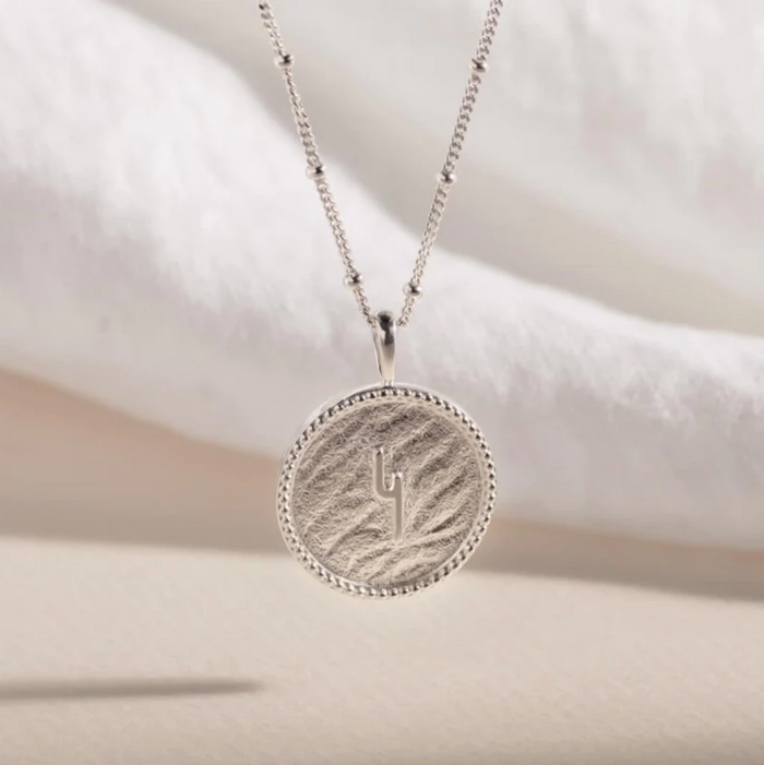 CLAIRE HILL DESIGNS "HOPE" SHORTHAND COIN NECKLACE