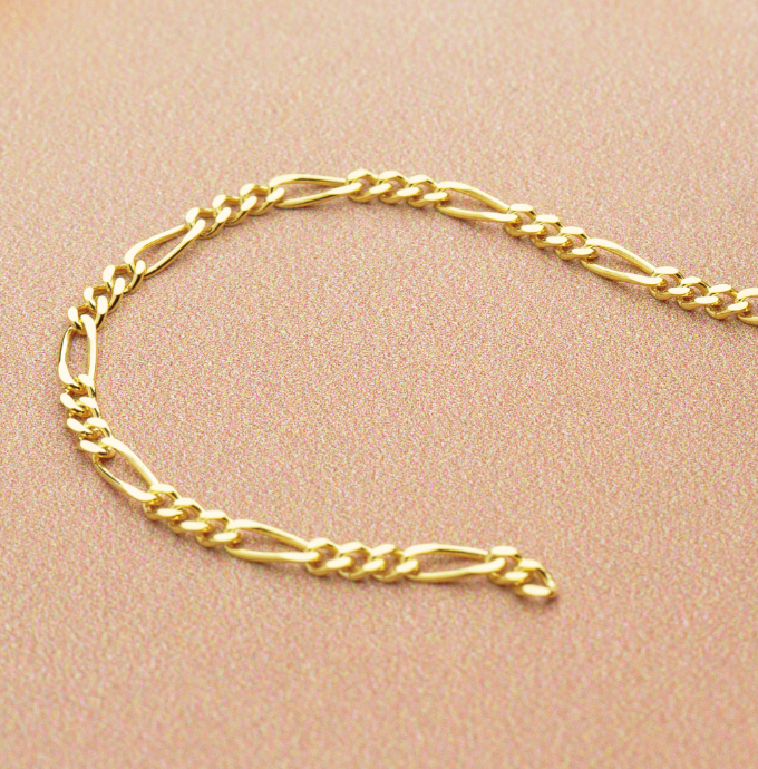 1.8MM SMALL DIAMOND CUT FIGARO WELDING CHAIN