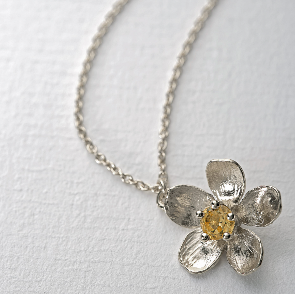 ALEX MONROE CITRINE BUTTERCUP NECKLACE