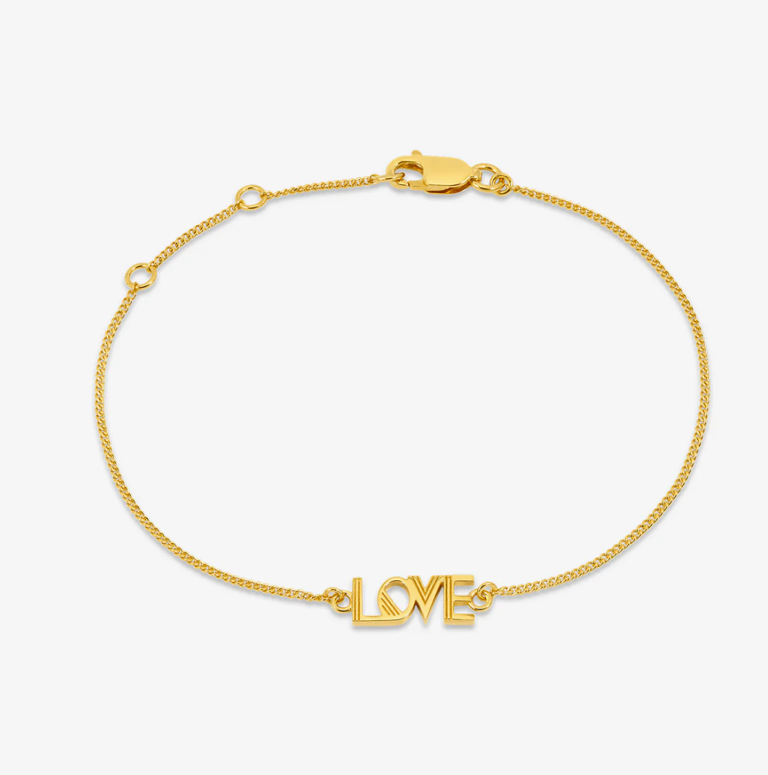 RACHEL JACKSON ART DECO LOVE BRACELET