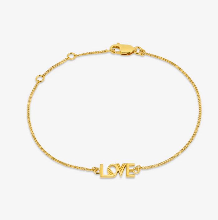 RACHEL JACKSON ART DECO LOVE BRACELET