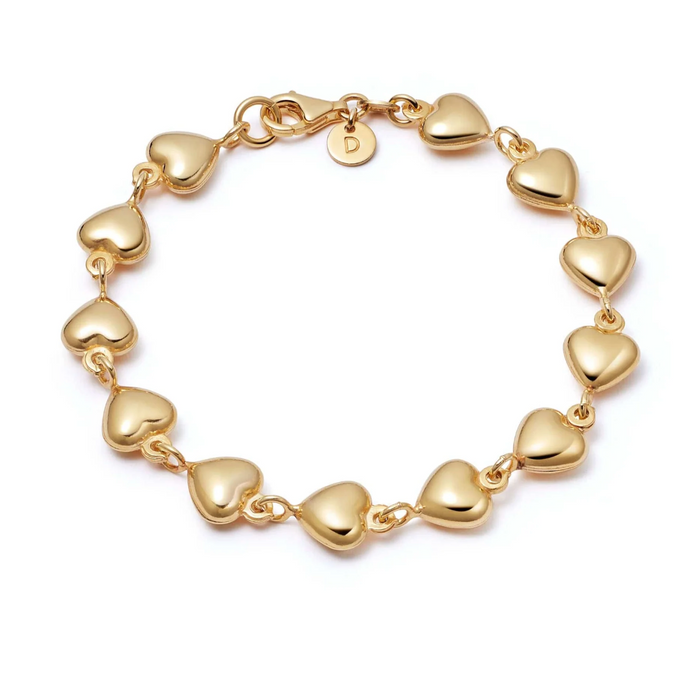 DAISY LONDON SHRIMPS CHUBBY HEART BRACELET