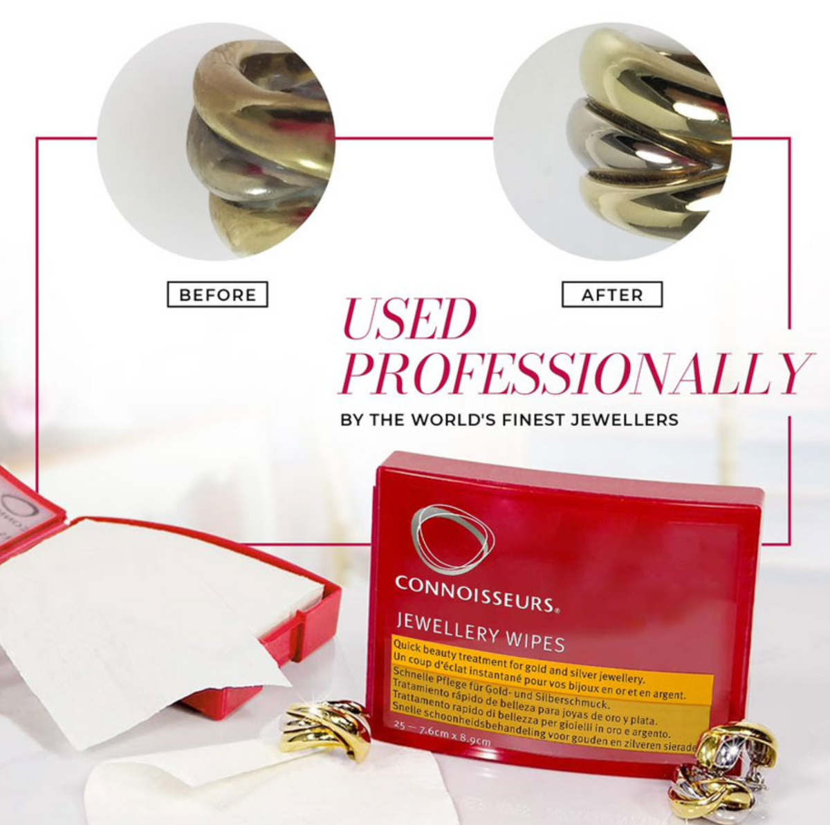 CONNOISSEURS JEWELLERY WIPES™