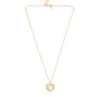 TALIS CHAINS MINI HEART MOTHER OF PEARL NECKLACE