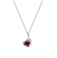 LOVENESS LEE RED HEART NECKLACE