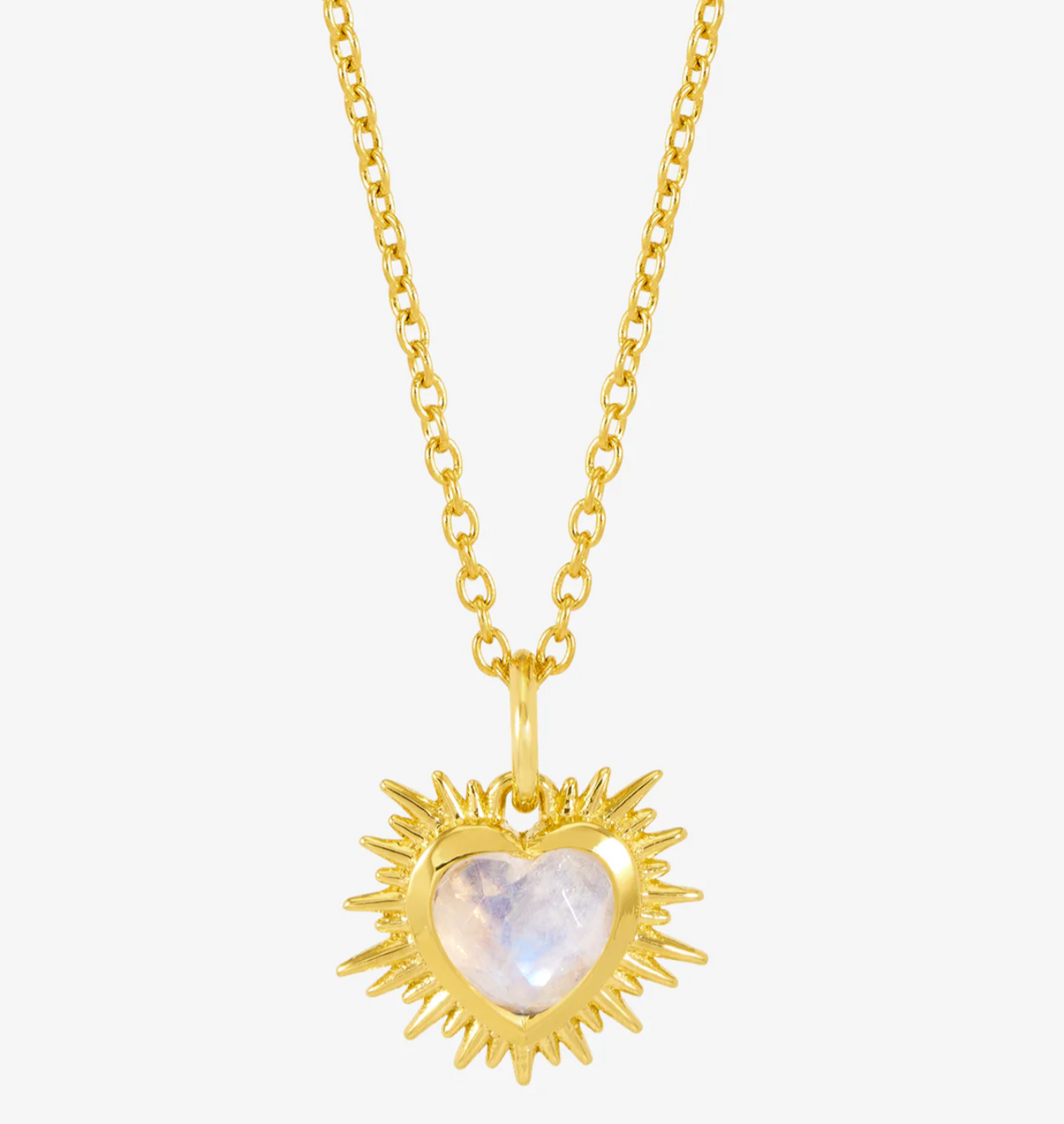 RACHEL JACKSON ELECTRIC LOVE BIRTHSTONE HEART NECKLACE