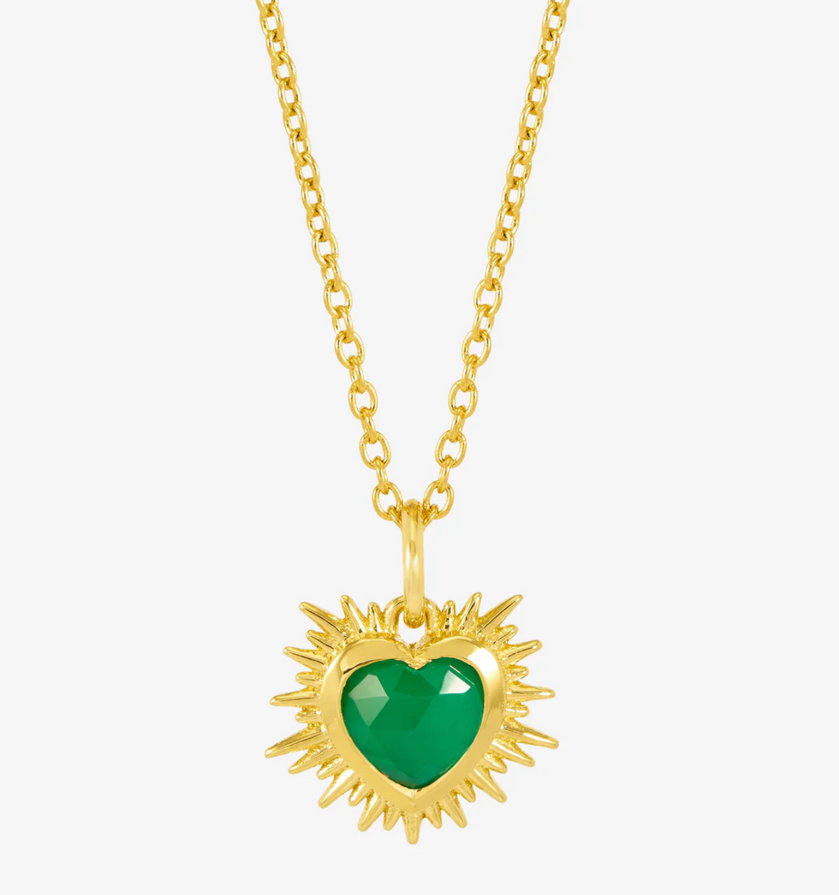 RACHEL JACKSON ELECTRIC LOVE BIRTHSTONE HEART NECKLACE